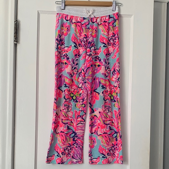 Lilly Pulitzer Other - Lily Pulitzer Girls Bright Pink Pajama Loungewear Pants EUC 8/10 Large